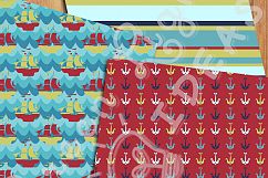 Nautical Digital Papers, Beach Backgrounds Product Image 3