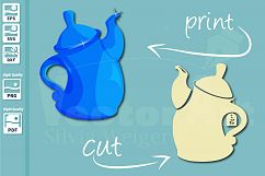 Magic Teapot - Print and Cut Files for Crafters Product Image 1