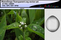 water drops transparent vector svg / tear drop transparent svg Product Image 1