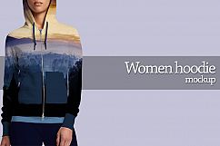 Women Zip Hoodie Mockup Product Image 1