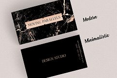 Rose Gold Foil Marble Business Card Product Image 4