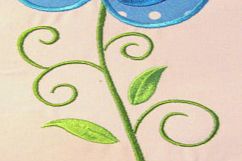 Vintage Flower Set Machine Applique Embroidery Design Product Image 9