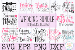 Wedding engagement Bundle SVG DXF EPS PNG cutting files Product Image 1