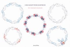 Bohemian watercolor flower Big Set Product Image 4