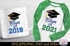 SVG, Dxf, Eps &amp; Png Cutting Files Graduate Class of 2018,2019, 2020, 2021, 2022 Bundle for Cricut and Silhouette, Digital INSTANT DOWNLOAD Product Image 2