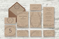 Wedding Vector Invitations Suite Product Image 1