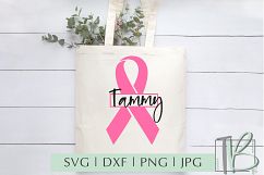 Breast Cancer SVG Bundle, Pink Ribbon Cut Files, BCA SVG Product Image 7