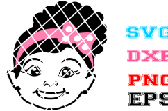 Metella Svg, Afro toddler girl svg, Baby svg Product Image 2
