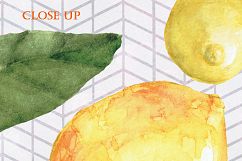 Handpainted Watercolor Lemons and Leaves Sampler Product Image 2
