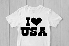 I Love USA - USA PATRIOTISM SVG EPS DXF PNG Cutting Files Product Image 2