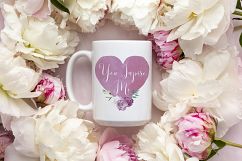 15oz Mug Mockup - peonies Product Image 3