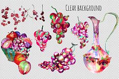 Watercolor grape set + Bonus 4 BG. Product Image 4