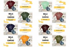 T-Shirt Mockup Bella Canvas 3001 Mega Bundle TShirt Flat Lay Product Image 13