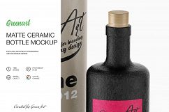 Ceramic Wine Bottle Mockup Product Image 6