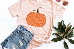Swirly Pumpkin svg, Mandala Pumpkin svg Product Image 2