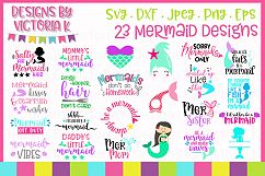 Mermaid Bundle, SVG, DXF, EPS, PNG Cut Files Product Image 1