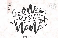 One blessed nana SVG DXF EPS PNG Product Image 2