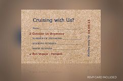 Cardboard Boarding Pass Invitation Template Product Image 2