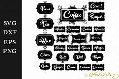 Kitchen Labels SVG Decal Product Image 1