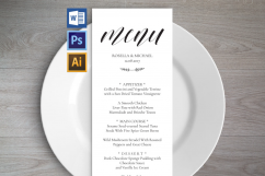 Wedding Menu Template Product Image 1