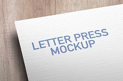 Letterpress Card Mockup Product Image 1