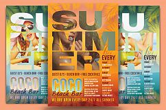 Coco Beach Bar Flyer Template Product Image 1
