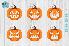 Pumpkin Faces SVG Product Image 1