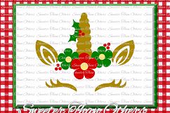 Christmas Svg, Unicorn Svg, Christmas Unicorn svg Product Image 1