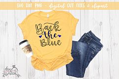 Back The Blue hand lettered - SVG - DXF - PNG Cut Files Product Image 4
