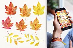 Woodland Fall Watercolor Clipart Product Image 3