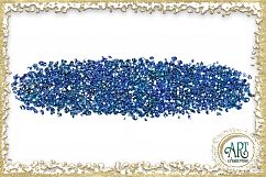 Blue Glitter Digital Clipart Brush Stroke - 24 of beautiful PNG files Product Image 20