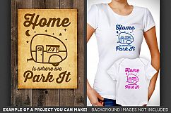 Home Is Where You Park It Svg - Camper Sign - Camper Decor - Camper Clipart - Tree Svg - Crescent Moon Svg - 640 Product Image 2