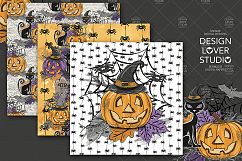 Happy Halloween digital paper pack Product Image 3