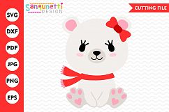 Polar Bear SVG, polar bear clipart, Winter svg, Christmas Product Image 1