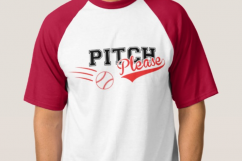 Pitch Please SVG Baseball SVG Funny Sayings SVG Qutoes SVG  Product Image 3