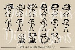 Stick Figure SVG / PNG / EPS / DXF files Product Image 2