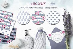 Watercolor floral marsala Product Image 6