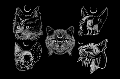 5 Cat Head Art Product Image 1
