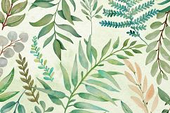 Greenery - Watercolor Green Leafs Product Image 5