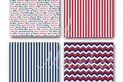 Patriotic Digital Paper Product Image 2