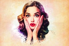 Watercolor Photoshop PSD Template Product Image 2