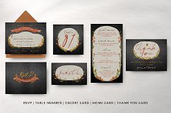 Autumn Floral Wedding Invitation Suite Product Image 12