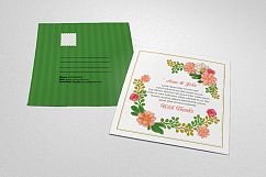 Floral Wedding Invitation Postcard Product Image 1