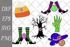 Halloween Monogram Svg, HALLOWEEN BUNDLE, Halloween Svg Product Image 1