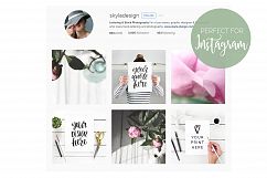 Quote &amp; print mockup bundle, feminine styled stock photo Product Image 2