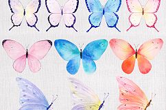 Butterfly Watercolor Clipart Collection Product Image 2