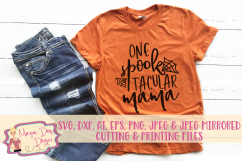One SpookTacular Mama SVG, DXF, AI, EPS, PNG, JPEG Product Image 1