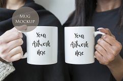 Two women holding mugs Product Image 1