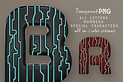 Tron Futuro 3D Lettering Product Image 2