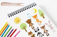 Woodland plushies graphics and illustrations Product Image 3